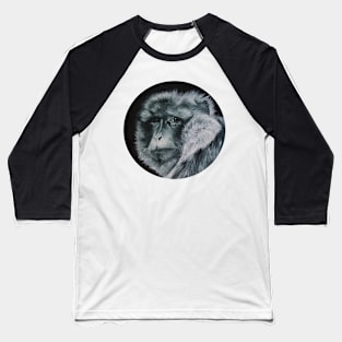 Barbary Macaque Baseball T-Shirt